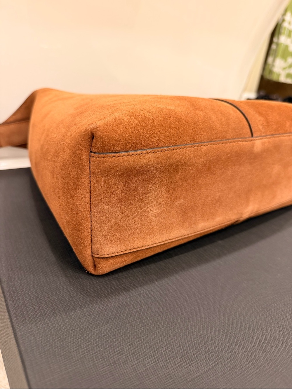 Strathberry Kite Hobo Bag in Tan Suede - Picture 7 of 10